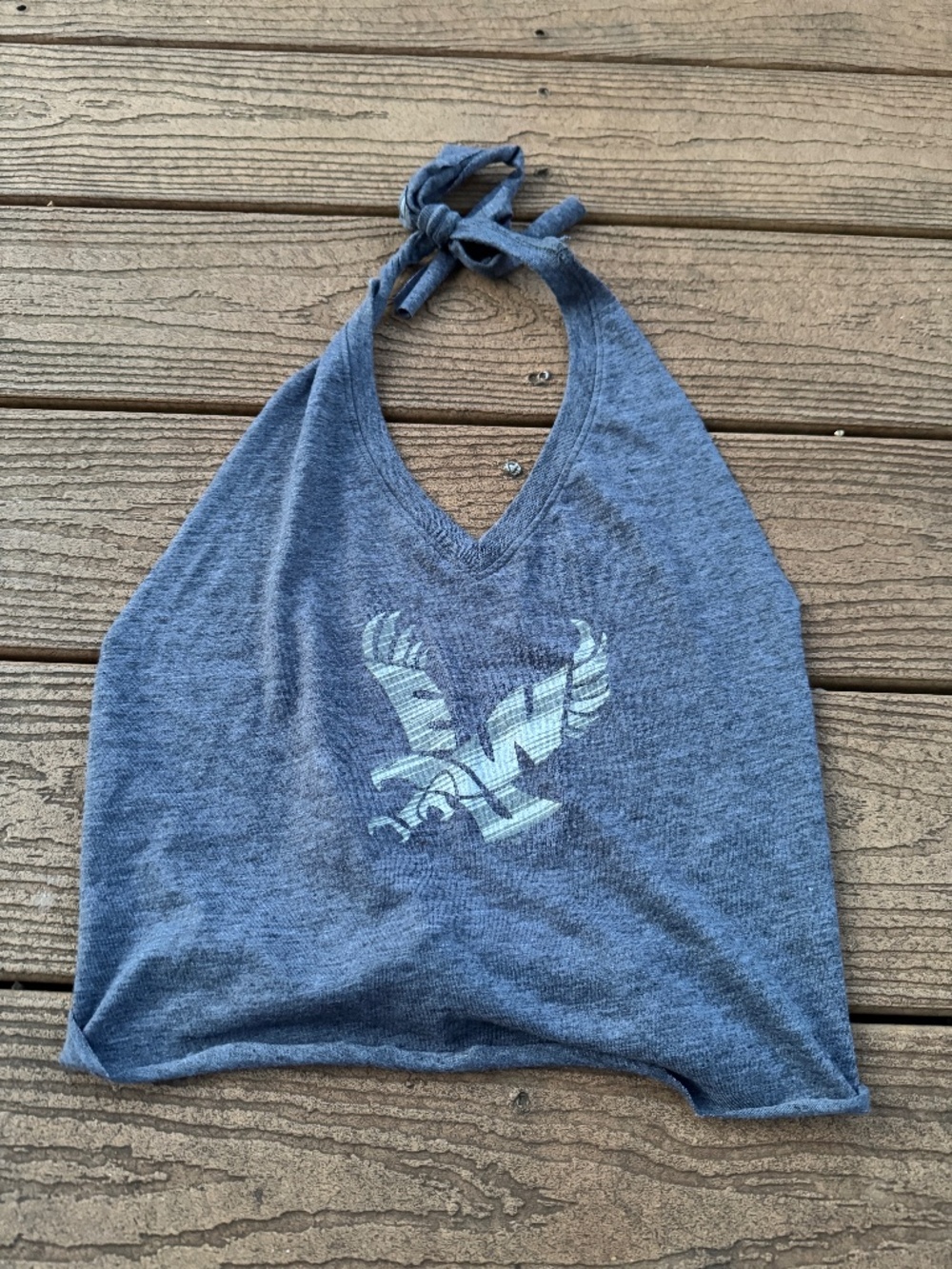 Eastern Washington Eagles vintage reworked  halter top one size